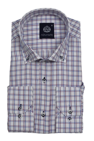 Erkek Ekose Klasik Uzun Kol Gömlek Oxford BGL-ST02990 - 4