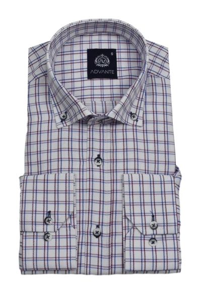 Erkek Ekose Klasik Uzun Kol Gömlek Oxford BGL-ST02990 - 11