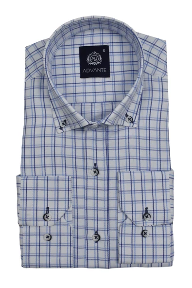 Erkek Ekose Klasik Uzun Kol Gömlek Oxford BGL-ST02990