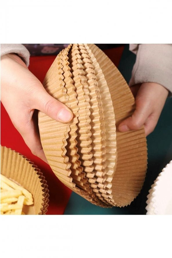 50 Adet 16X20cm Airfryer Pişirme Kağıdı Hava Fritözü Xiaomi Philips Yağsız Tefal Kumtel Mi Kağıt - 3