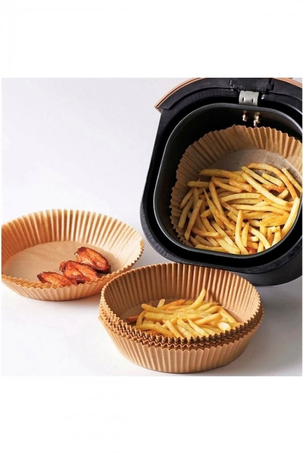 50 Adet 16X20cm Airfryer Pişirme Kağıdı Hava Fritözü Xiaomi Philips Yağsız Tefal Kumtel Mi Kağıt - 5