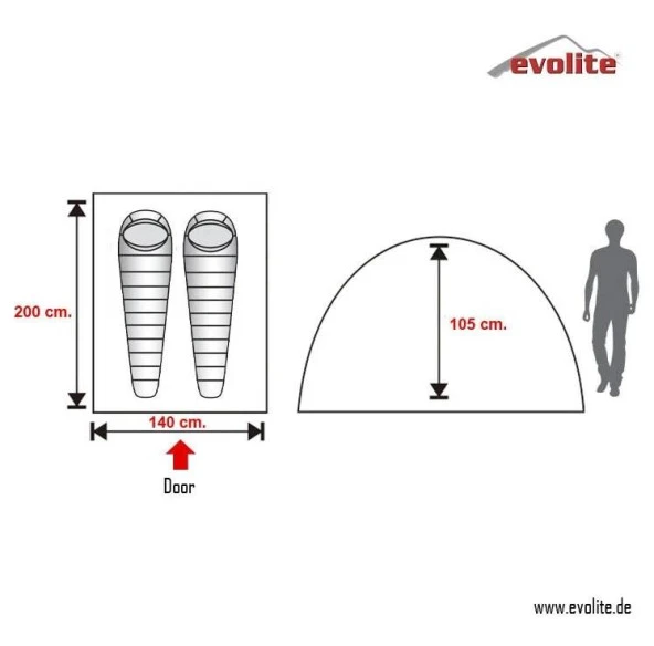 Evolite Trip Mono Dome 2 Kişilik 3 Mevsim Kamp Çadırı - 6