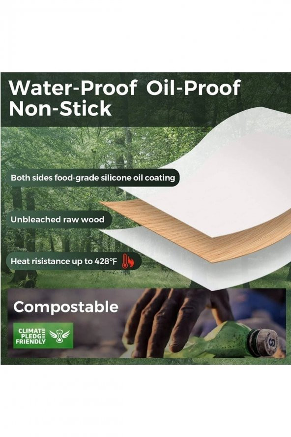 100 Adet 16X20cm Airfryer Pişirme Kağıdı Hava Fritözü Xiaomi Philips Yağsız Tefal Kumtel Mi Kağıt - 8