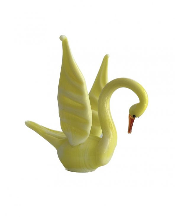 El Yapımı Murano Cam Kuğu Biblo A01 ürün görseli 1