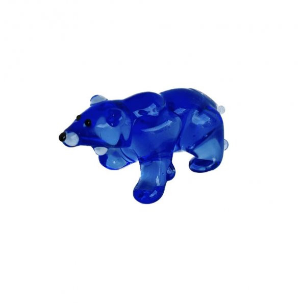 El Yapımı Murano Cam Kutup Ayısı Biblo A06 ürün görseli 1