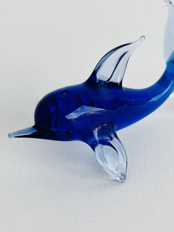 El Yapımı Murano Cam Yunus Biblo A05 - Resim 4