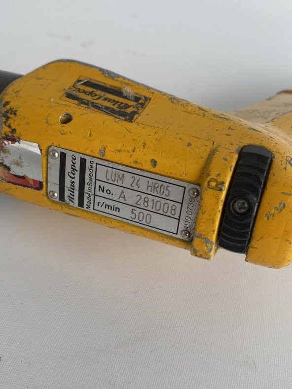 Atlas Copco LUM24 HR05 Pnömatik Tornavida Tabanca 2.El - 4