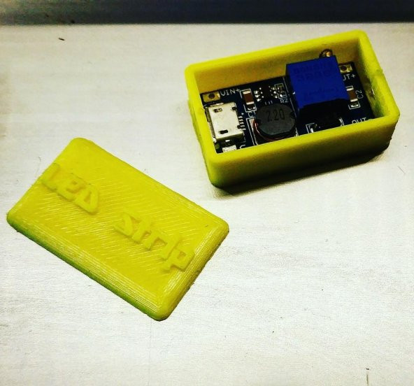 Mt3608 İçin Kutu (Mikro Usb Dc-Dc Boost Modülü) Plastik Aparat - 1