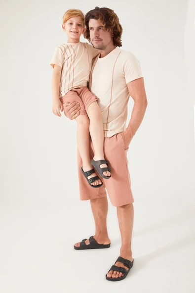 Arnetta 2509 Garson Vertical Stripes Erkek Çocuk Bermuda Takım - Resim 10