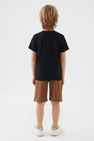 Arnetta 2509 Garson Vertical Stripes Erkek Çocuk Bermuda Takım - Resim 7