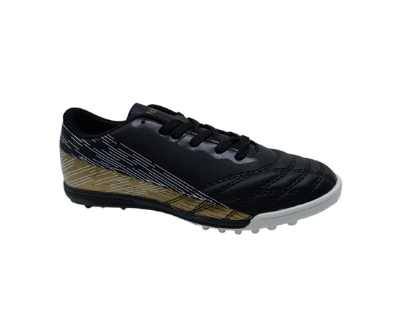 Jump 28004 Erkek Siyah - Camel Halı Saha Futbol Ayakkabısı