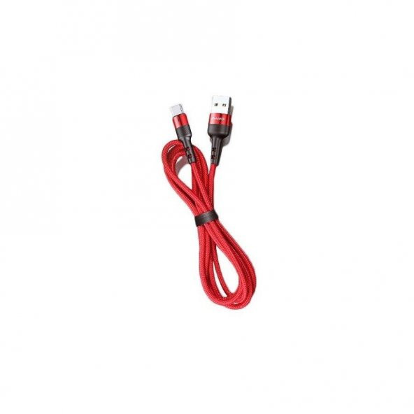 Usams U26 1Metre 2.0A Usb To Mikro Usb Örgü Kaplama Şarj ve Data Kablosu - 3