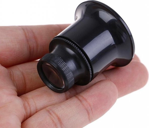 Saatçi Tamirci Kuyumcu Büyüteç 20x Büyüteç Optik Cam Lens - 5