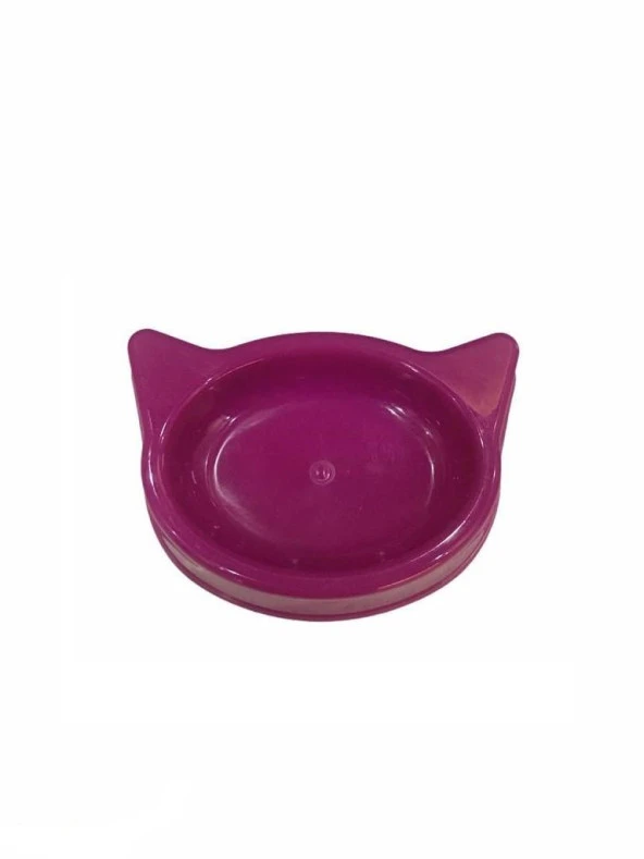 Kulaklı Kedi Mama Kabı Plastik 18x13x4 Cm