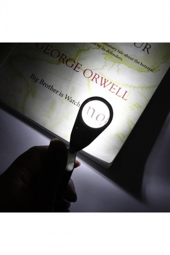 Led Işıklı Büyüteç 30x21 Çelik Büyüteç Lup Mercek Kuyumcu Büyüteci Tekstilciler Para Kontrol Büyüteç - 3