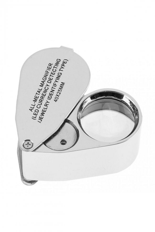 Led Işıklı Büyüteç 30x21 Çelik Büyüteç Lup Mercek Kuyumcu Büyüteci Tekstilciler Para Kontrol Büyüteç - 8