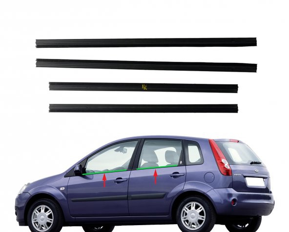 Ford Fiesta Cam Dış Sıyırıcı Fitil Takımı [Tüm Kapılar] 20022008 - 2