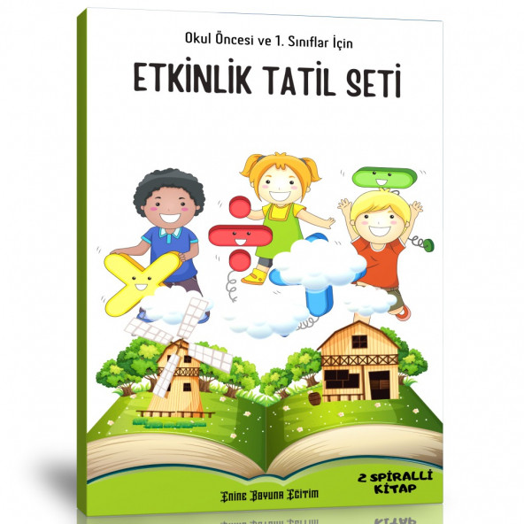 Okul Öncesi ve 1. Sınıflar İçin Etkinlik Tatil Seti (2 Kitap)