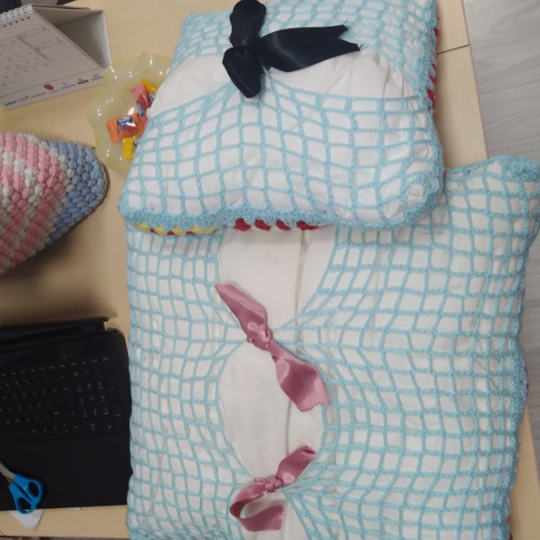 GONCA CONCEPT EL YAPIMI 2'Lİ KIRLENT TAKIMI - 2