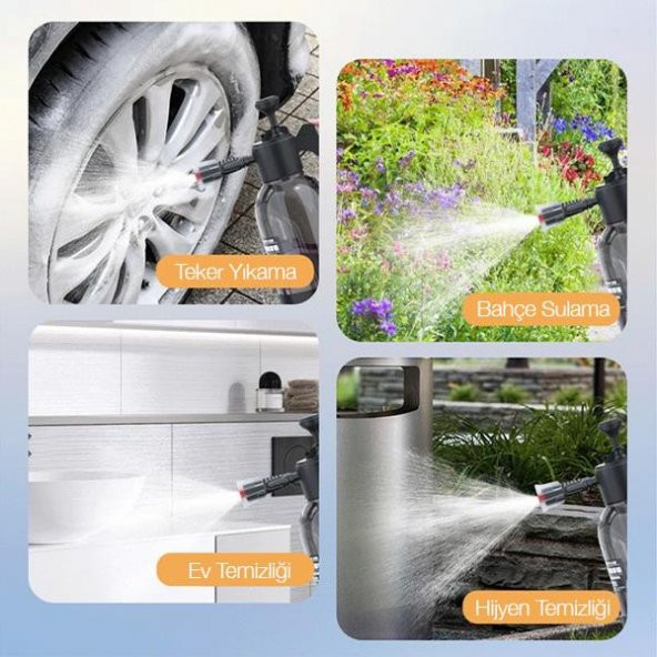 Coofbe 2Lt Yüksek Basınçlı Araç Yıkama Köpük Makinası Oto Yıkama Pompası Basınçlı Köpük Pompası - Resim 4