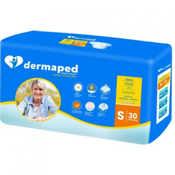 Dermaped Yetişkin Hasta Bezi Belbantlı Small Küçük Boy 30 lu paket