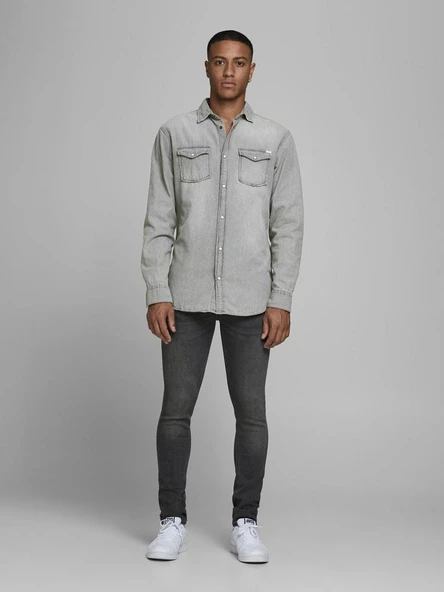Jack Jones Sheridan Erkek Jean Gömlek 12138115 - 4