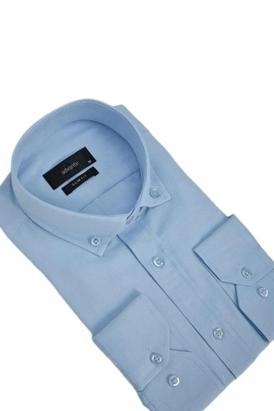 Erkek Silim Fitt Uzun Kol Gömlek BGL-ST03007 - Resim 6