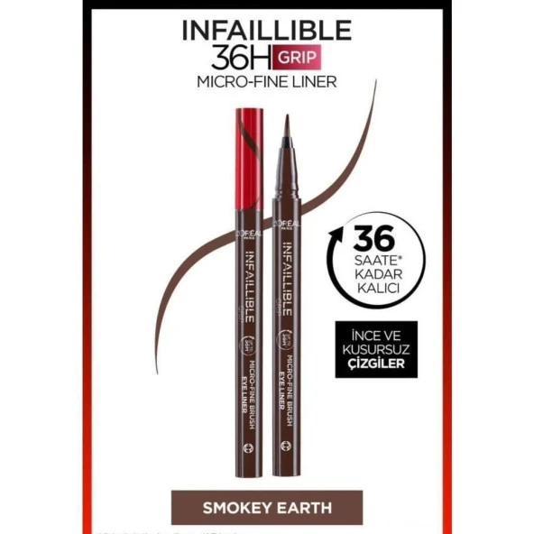 Loreal Parıs Infaıllıble 36H Grip Micro Fine Eyeliner 02 Smokey Earth