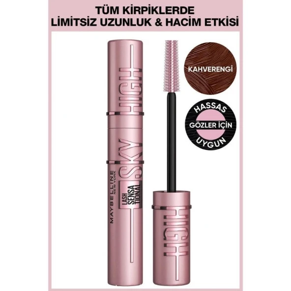 Maybellıne Cıls Sensatıonal Sky Hıgh Mascara Kahverengi