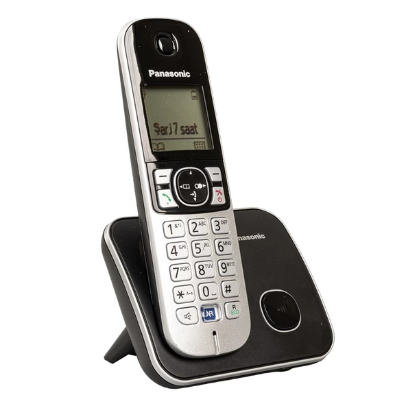 Panasonic KX-TG6811 Dect Telsiz Telefon Siyah Arayan Numarayı Gösterir Bebek Telsizi Oda Dinleme