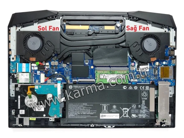 Hp Pavilion Gaming 15-DK0017nt 8UF06EA Notebook Fanı / Ver.2 (Sol) - 2