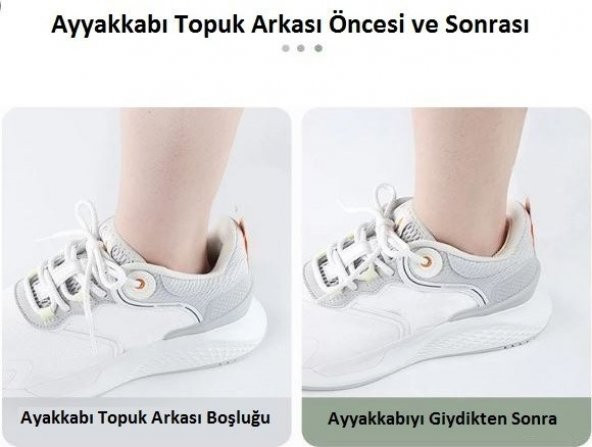 1 Çift BEYAZ Ortopedik Topuk Ekleme Topuklu Spor Ayakkabı Topuk Vurma Önleyici Koruyucu Yastığı Pedi - 5