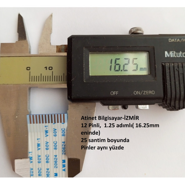 Awm 20624 80c 60v Vw-1 Flex Kablo 12 Pin 12-1.25-25a - 2