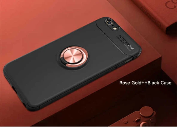 Apple iPhone SE 2022 Kılıf Zore Ravel Silikon Kılıf Kapak  Siyah-Rose Gold