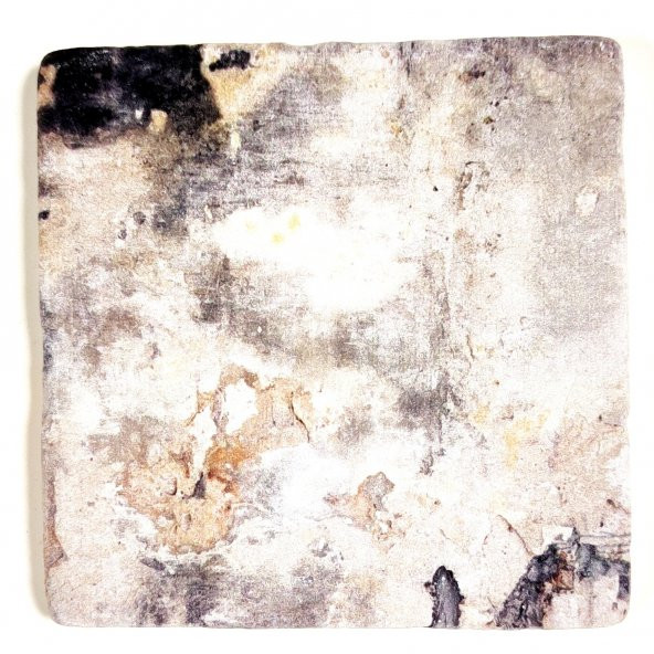 Şeker Portakalım Dekoratif Figürlü Doğal Taş Banyo Gider Kapağı Süsü Tekli 10X10 Cm