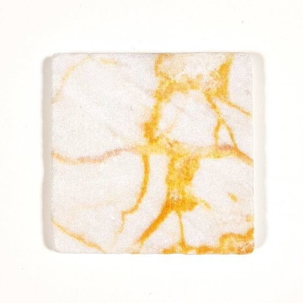 Şeker Portakalım Dekoratif Figürlü Doğal Taş Banyo Gider Kapağı Süsü Tekli 10X10 Cm