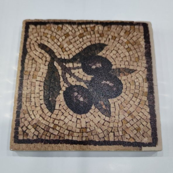 Şeker Portakalım Dekoratif Figürlü Doğal Taş Banyo Gider Kapağı Süsü Tekli 10X10 Cm