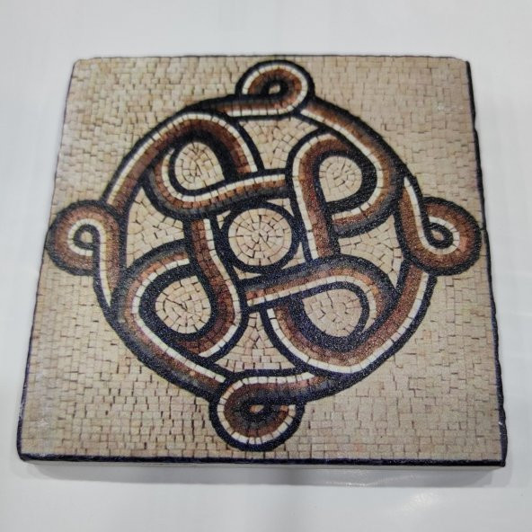 Şeker Portakalım Dekoratif Figürlü Doğal Taş Banyo Gider Kapağı Süsü Tekli 10X10 Cm