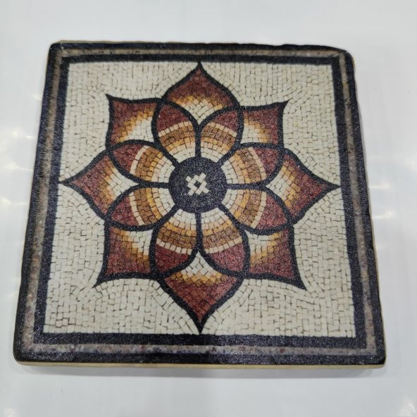 Şeker Portakalım Dekoratif Figürlü Doğal Taş Banyo Gider Kapağı Süsü Tekli 10X10 Cm