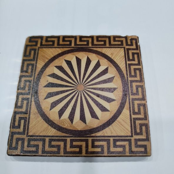 Şeker Portakalım Dekoratif Figürlü Doğal Taş Banyo Gider Kapağı Süsü Tekli 10X10 Cm