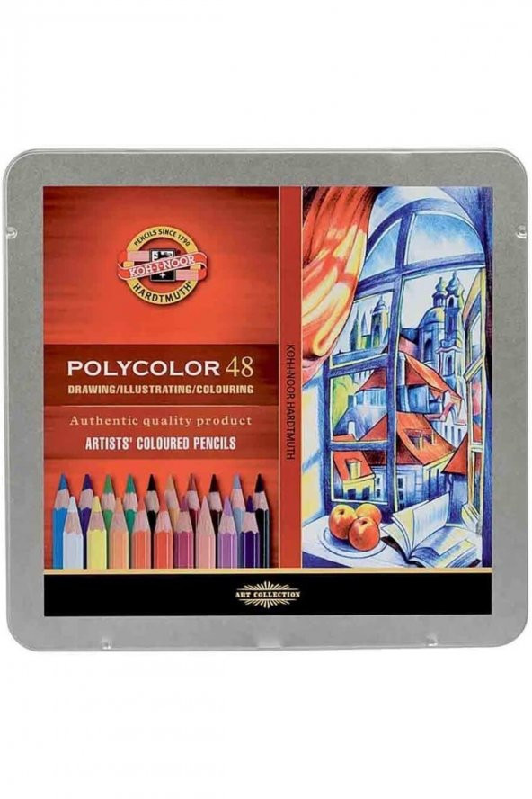 Koh-i Noor Polycolor Artists Colored 48li Kuru Boya Kalemi