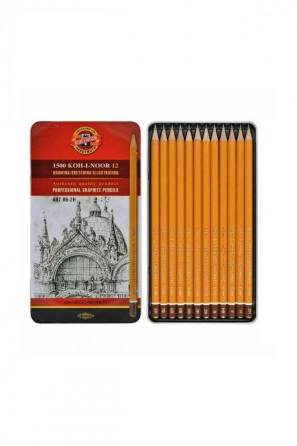 Koh-i Noor 1500 Toison Dor 12li Dereceli Kalem 8B-2H (1502/II)