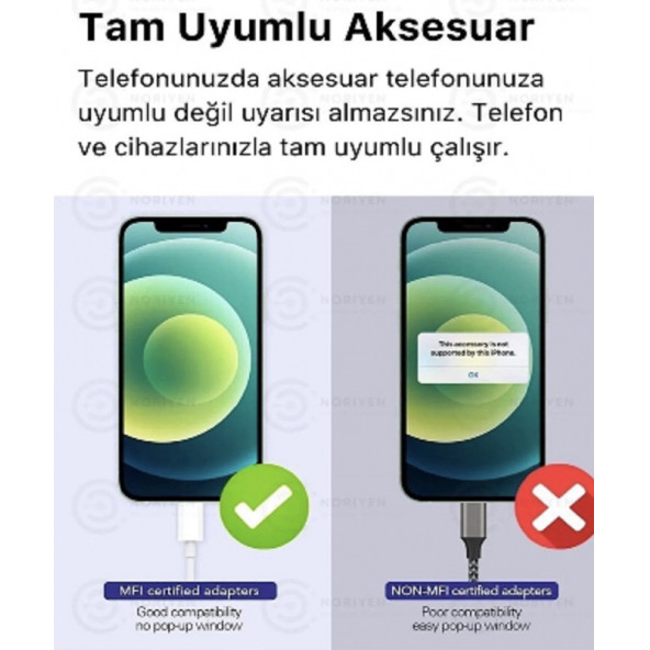 İphone Kulaklık Aux Çevirici Lightning Aux Dönüştürücü - 5