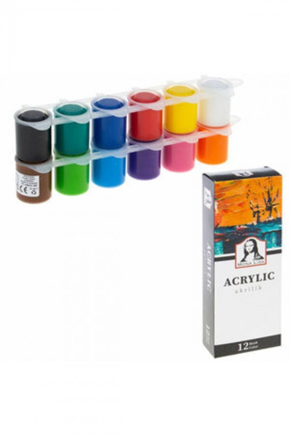 Südor Akrilik Boya 12 Renk 22ml Ml123 6741 ürün görseli 1