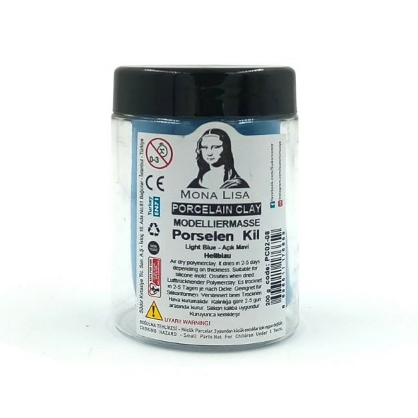 Monalisa Porselen Kil Açık Mavi 200 gr