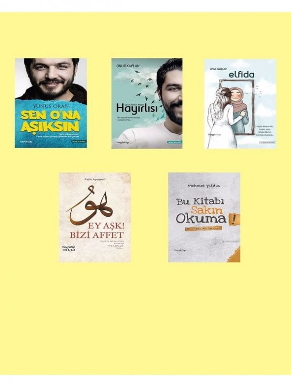 Mehmet Yıldız - Onur Kaplan - Yunus Oran - Fatih Aydemir - 5li Kitap Seti