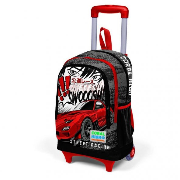 Coral High Büyük Boy Çekçekli Sırt Çantası Anime Araba 23947 - 7