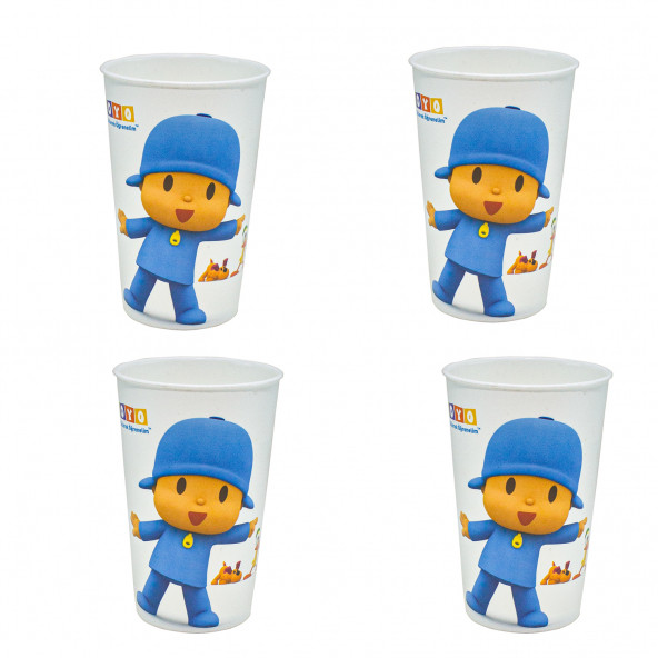 Çocuk Bardağı Sevimli Bardak 200 Ml 4'lü Set