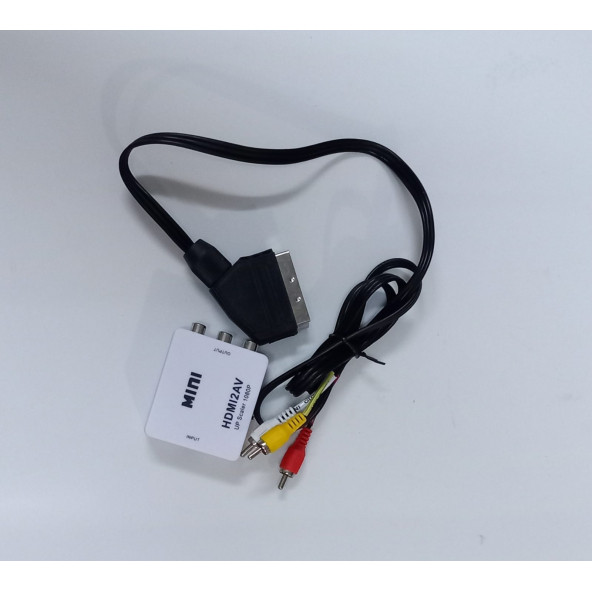 HDMI To SCART AV Video Tv Çevirici Dönüştürücü Adaptör