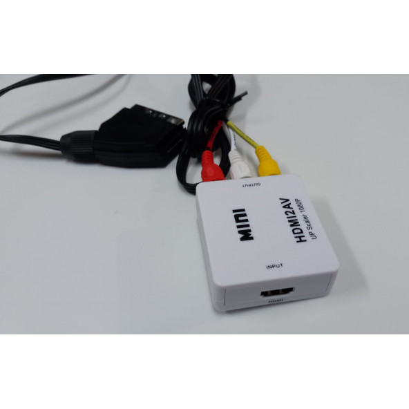 HDMI To SCART AV Video Tv Çevirici Dönüştürücü Adaptör - 2